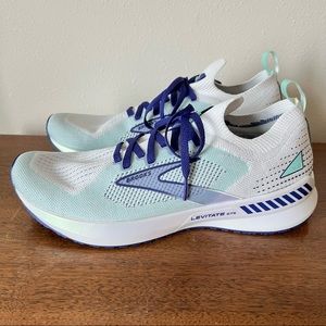 Brooks Levitate Stealthfit 5 Women’s Running Shoes 1203601B127 White Yucca Mint